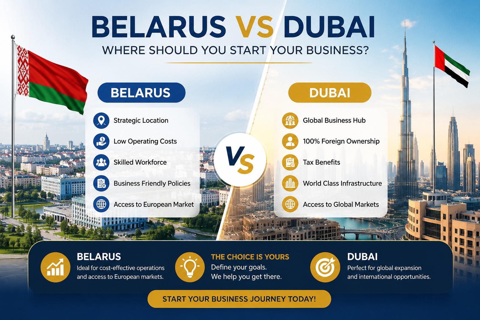 Belarus vs Dubai: Where Should You Start Your Business?